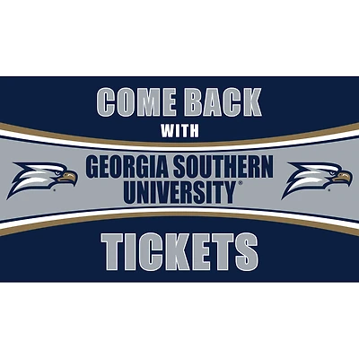 Georgia Southern Eagles 28" x 16" Come Back With Tickets Door Mat