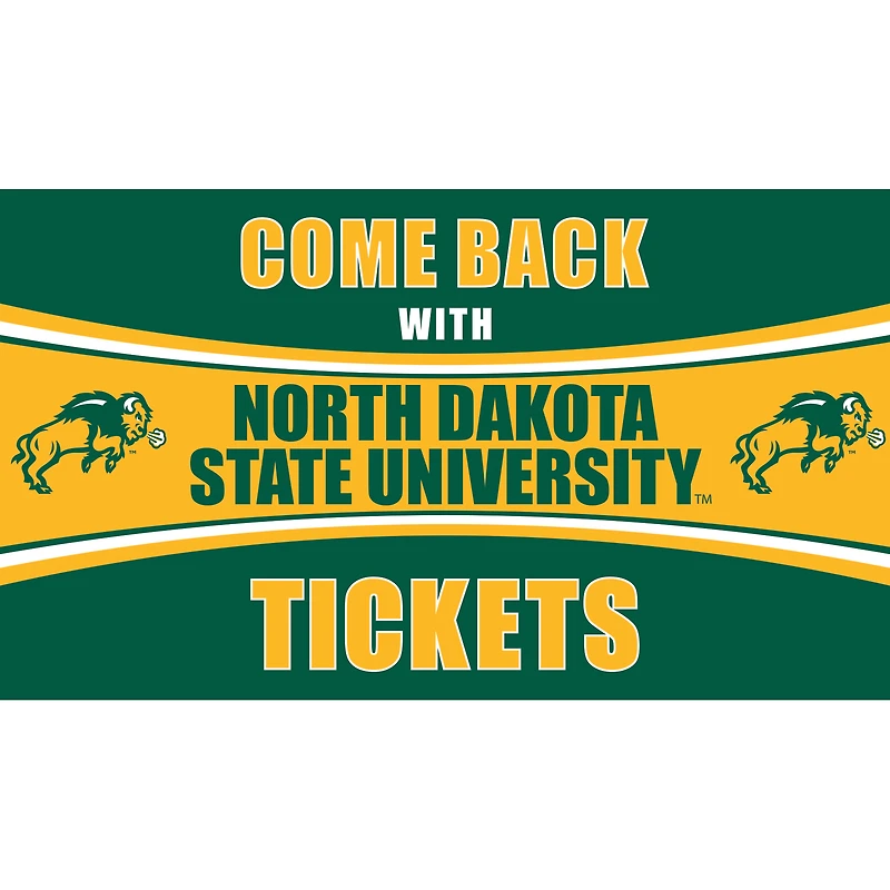 NDSU Bison 28" x 16" Come Back With Tickets Door Mat