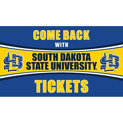 South Dakota State Jackrabbits 28" x 16" Come Back With Tickets Door Mat