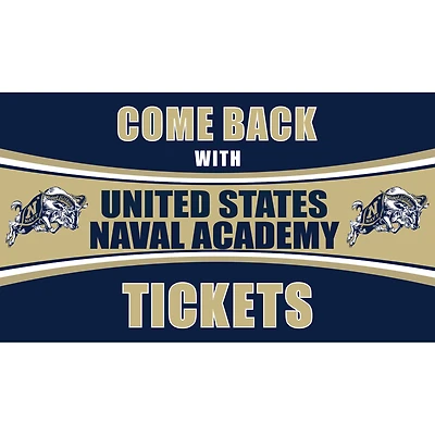 Navy Midshipmen 28" x 16" Come Back With Tickets Door Mat