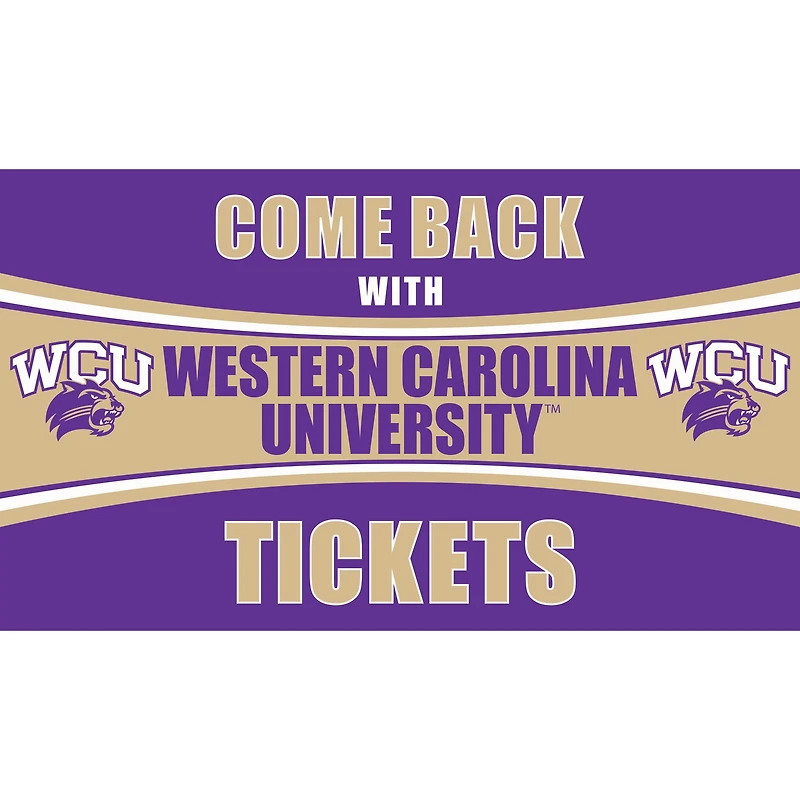 Western Carolina Catamounts 28" x 16" Come Back With Tickets Door Mat