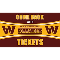 Washington Commanders 28" x 16" Come Back With Tickets Door Mat