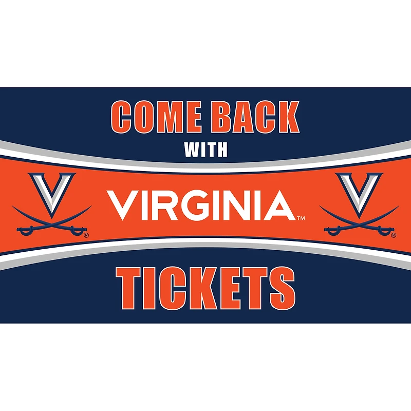 Virginia Cavaliers 28" x 16" Come Back With Tickets Door Mat