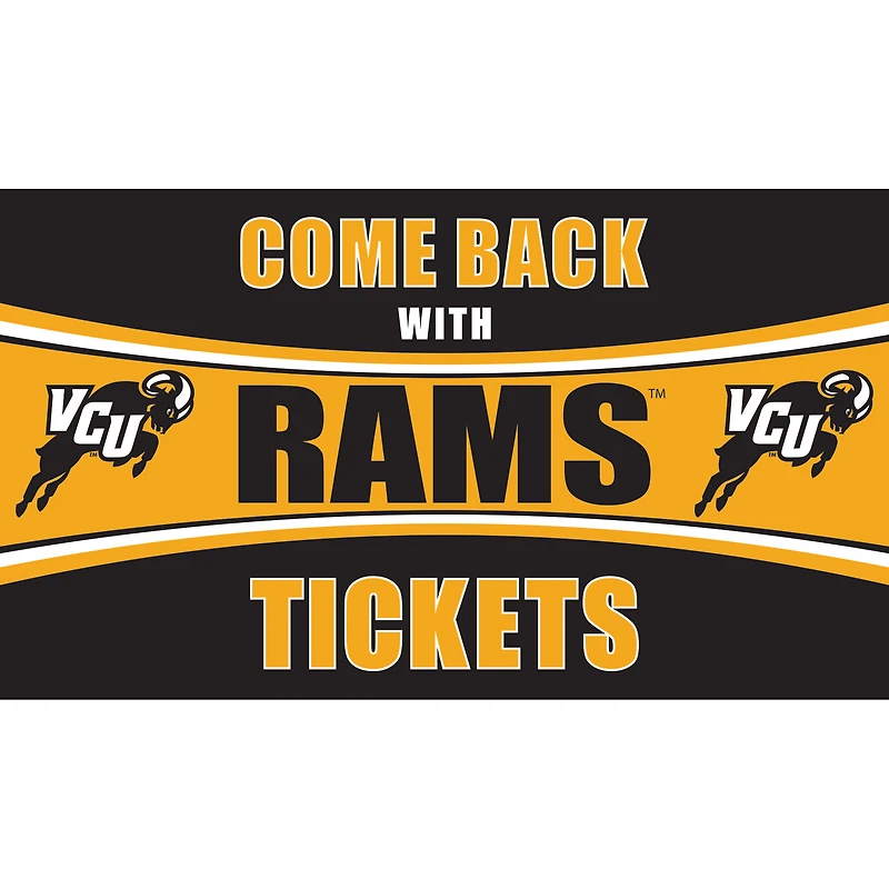 VCU Rams 28" x 16" Come Back With Tickets Door Mat