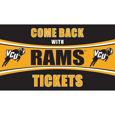 VCU Rams 28" x 16" Come Back With Tickets Door Mat