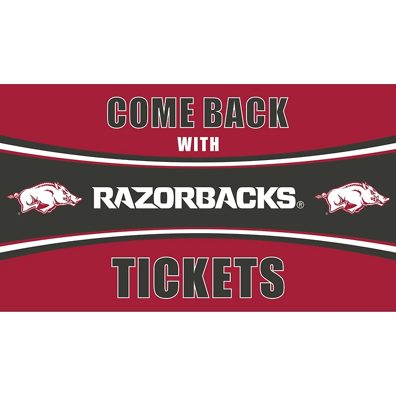 Arkansas Razorbacks 28" x 16" Come Back With Tickets Door Mat