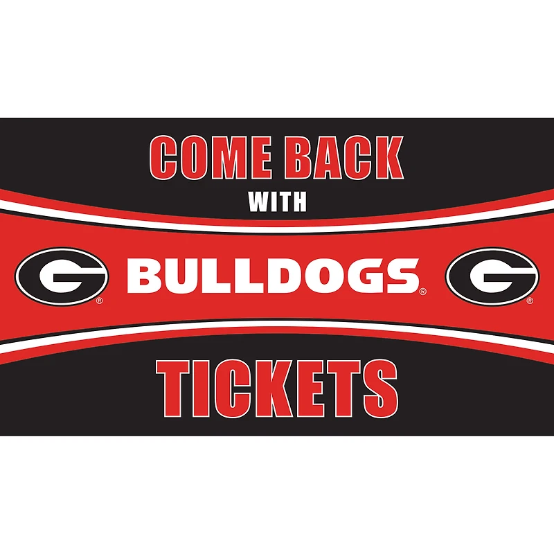 Georgia Bulldogs 28" x 16" Come Back With Tickets Door Mat