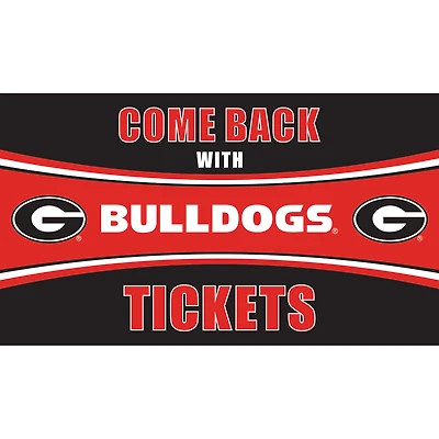 Georgia Bulldogs 28" x 16" Come Back With Tickets Door Mat