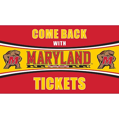 Maryland Terrapins 28" x 16" Come Back With Tickets Door Mat