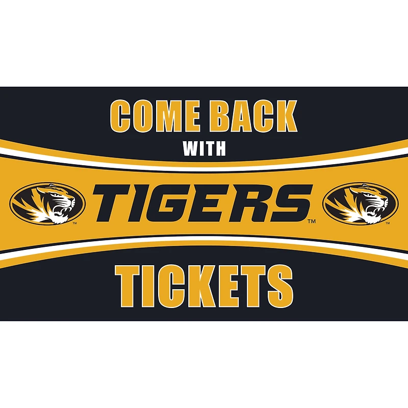 Missouri Tigers 28" x 16" Come Back With Tickets Door Mat