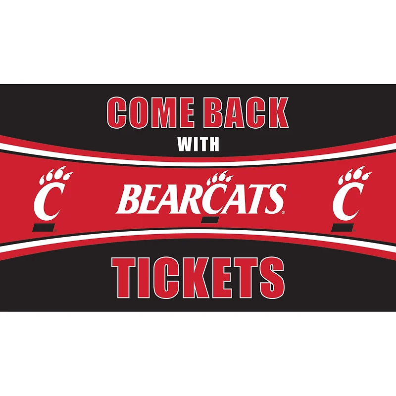 Cincinnati Bearcats 28" x 16" Come Back With Tickets Door Mat