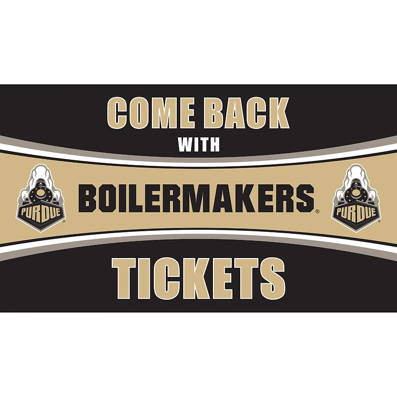 Purdue Boilermakers 28" x 16" Come Back With Tickets Door Mat