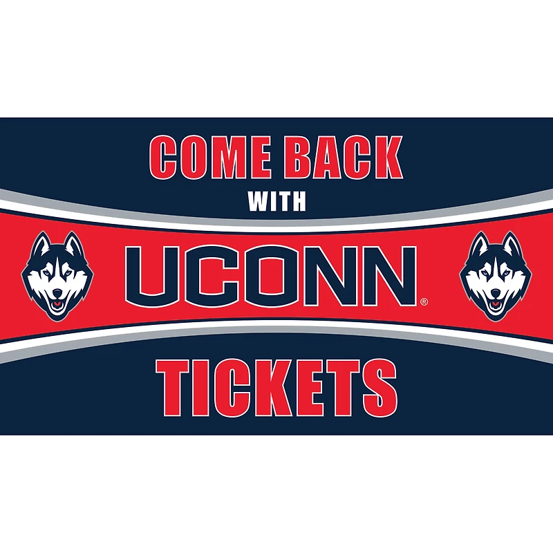 UConn Huskies 28" x 16" Come Back With Tickets Door Mat