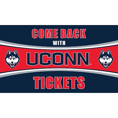 UConn Huskies 28" x 16" Come Back With Tickets Door Mat