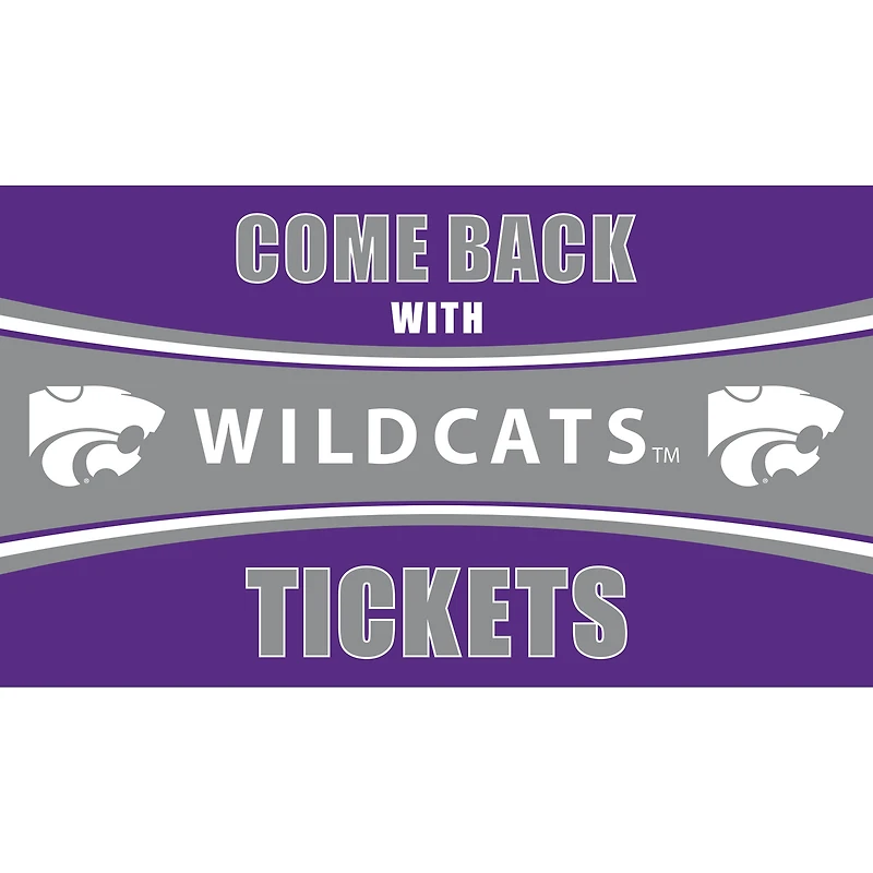 Kansas State Wildcats 28" x 16" Come Back With Tickets Door Mat