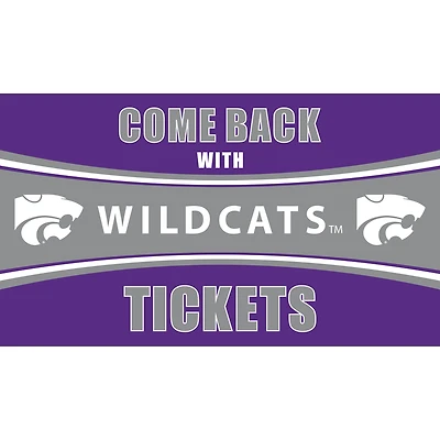 Kansas State Wildcats 28" x 16" Come Back With Tickets Door Mat