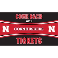 Nebraska Huskers 28" x 16" Come Back With Tickets Door Mat