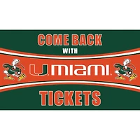 Miami Hurricanes 28" x 16" Come Back With Tickets Door Mat