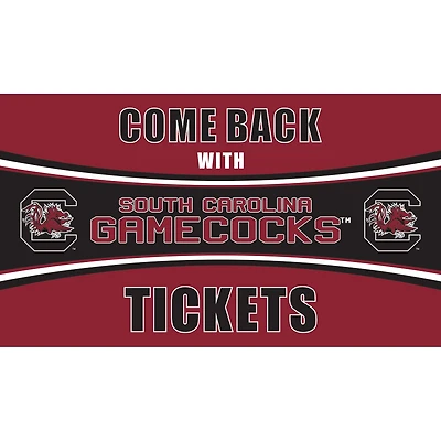 South Carolina Gamecocks 28" x 16" Come Back With Tickets Door Mat