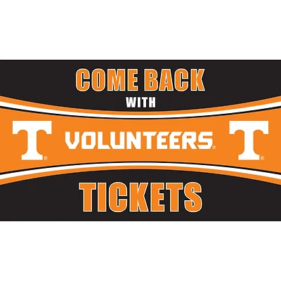 Tennessee Volunteers 28" x 16" Come Back With Tickets Door Mat