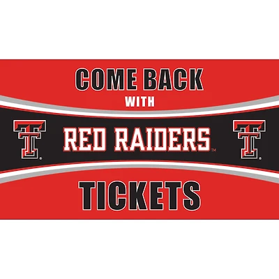 Texas Tech Red Raiders 28" x 16" Come Back With Tickets Door Mat
