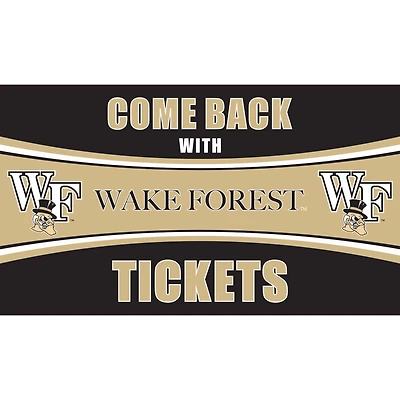 Wake Forest Demon Deacons 28" x 16" Come Back With Tickets Door Mat