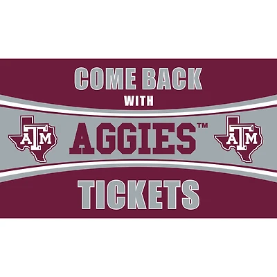 Texas A&M Aggies 28" x 16" Come Back With Tickets Door Mat