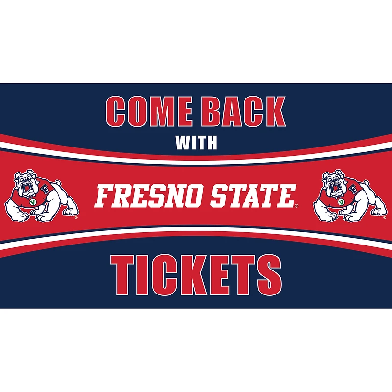 Fresno State Bulldogs 28" x 16" Come Back With Tickets Door Mat