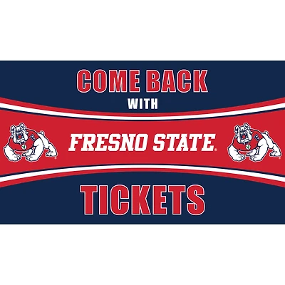 Fresno State Bulldogs 28" x 16" Come Back With Tickets Door Mat