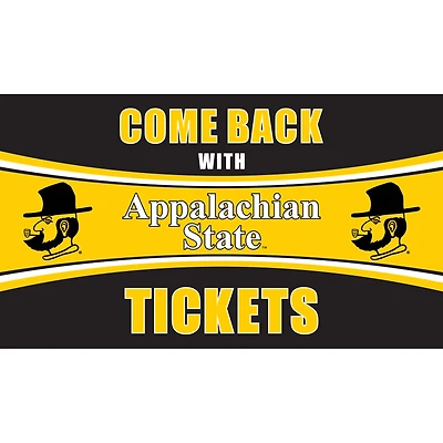 Appalachian State Mountaineers 28" x 16" Come Back With Tickets Door Mat