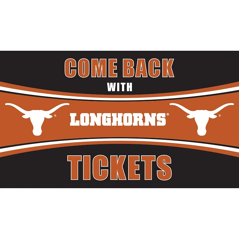 Texas Longhorns 28" x 16" Come Back With Tickets Door Mat