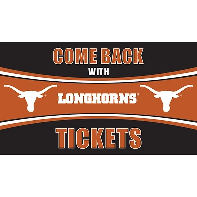 Texas Longhorns 28" x 16" Come Back With Tickets Door Mat