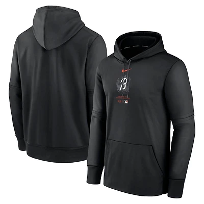 Men's Nike Black Baltimore Orioles Authentic Collection City Connect Practice Performance Pullover Hoodie