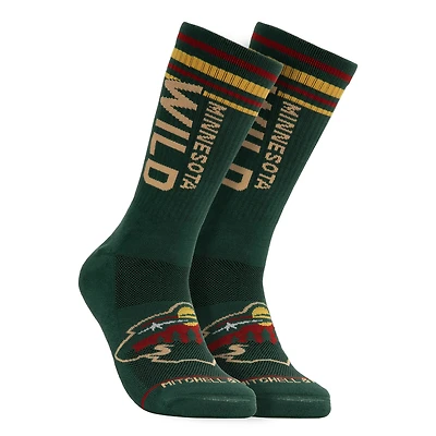Men's Mitchell & Ness  Green Minnesota Wild Power Play Crew Socks