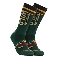 Men's Mitchell & Ness  Green Minnesota Wild Power Play Crew Socks