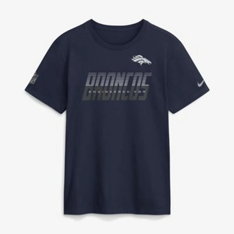 Men's Nike Navy Denver Broncos Sideline Dri-FIT T-Shirt
