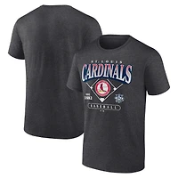 Men's Logo Athletic  Charcoal St. Louis Cardinals Diamond Logo T-Shirt