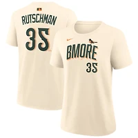 Women's Nike Adley Rutschman Cream Baltimore Orioles 2026 City Connect Name & Number T-Shirt