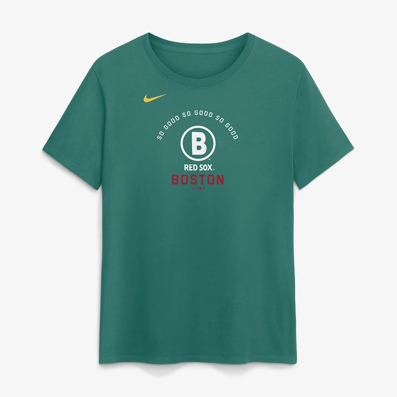 Women's Nike Green Boston Red Sox City Connect Arch T-Shirt