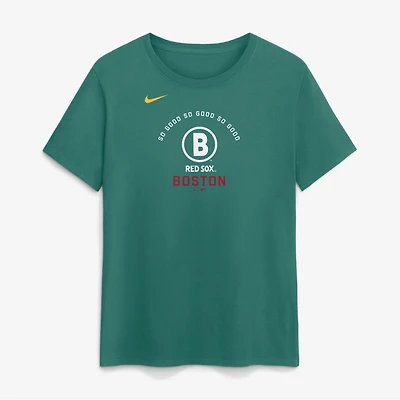 Women's Nike Green Boston Red Sox City Connect Arch T-Shirt
