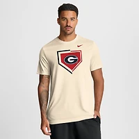 Men's Nike Natural Georgia Bulldogs Primetime Baseball Icon Legend Dri-FIT T-Shirt