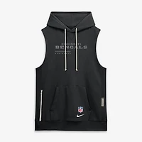 Men's Nike Black Cincinnati Bengals Sideline Standard Issue Dri-FIT Sleeveless Hoodie