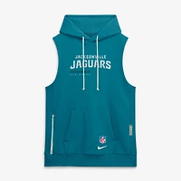 Men's Nike Teal Jacksonville Jaguars Sideline Standard Issue Dri-FIT Sleeveless Hoodie