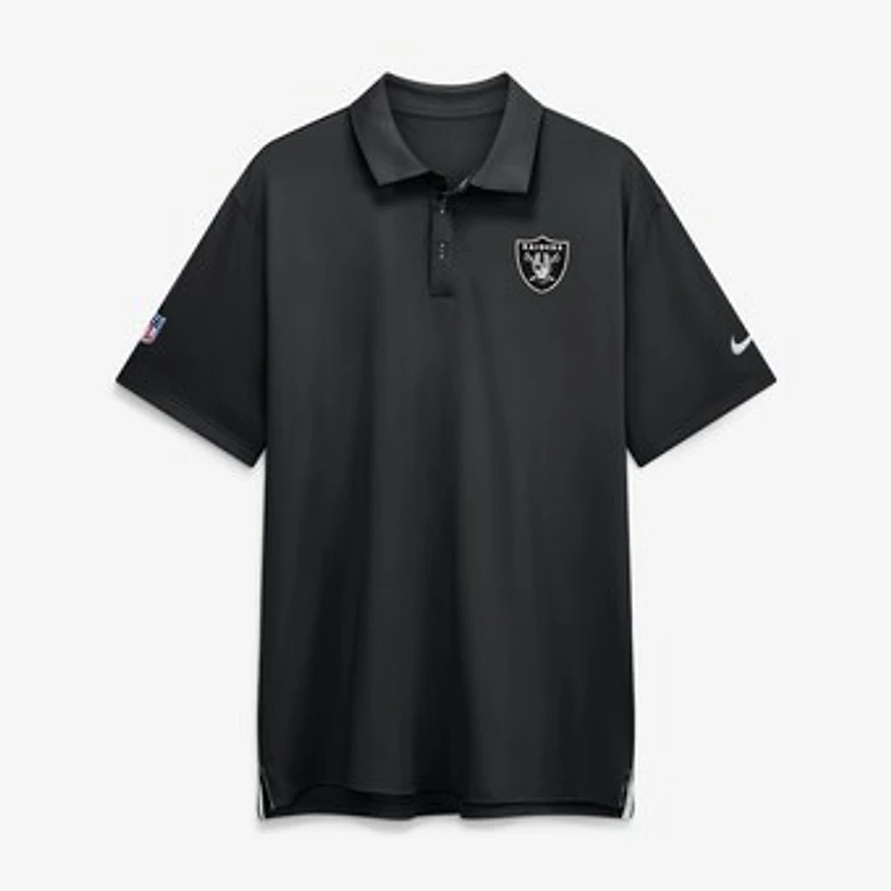 Men's Nike Black Las Vegas Raiders Sideline Tour Dri-FIT Polo