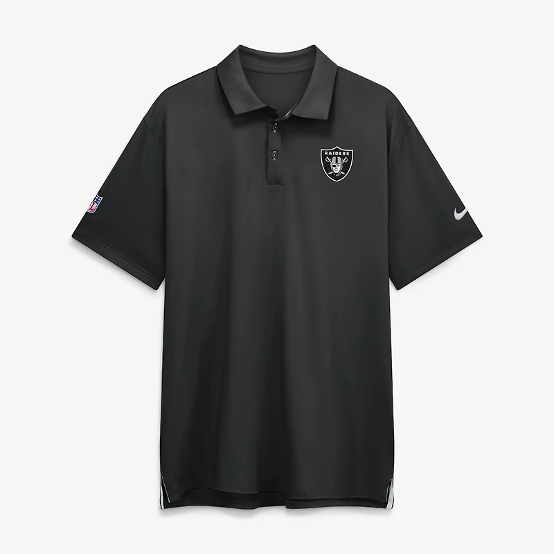 Men's Nike Black Las Vegas Raiders Sideline Tour Dri-FIT Polo