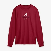 Men's Nike Crimson Alabama Crimson Tide 2026 Sideline Dri-FIT Long Sleeve T-Shirt