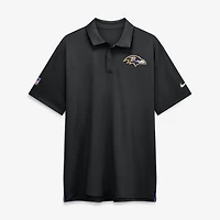 Men's Nike Black Baltimore Ravens Sideline Tour Dri-FIT Polo