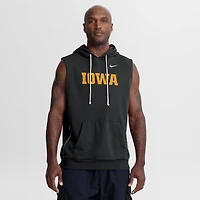 Men's Nike  Black Iowa Hawkeyes 2026 Sideline Sleeveless Dri-FIT Hoodie