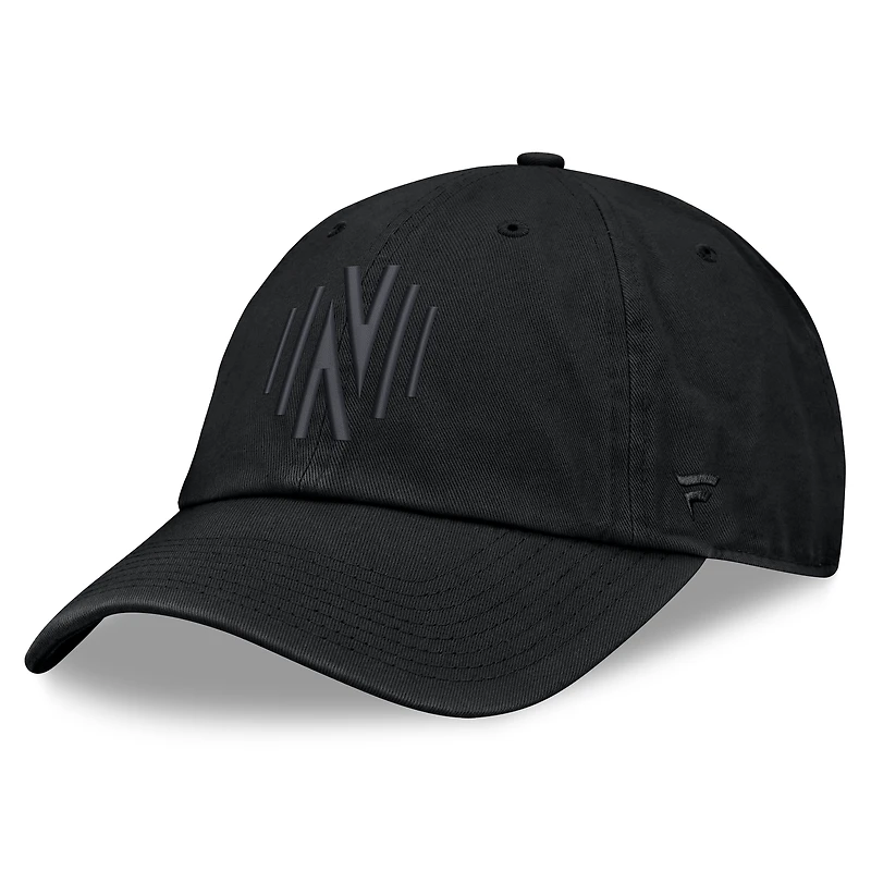 Men's Fanatics  Black Nashville SC Tinge Dad Adjustable Hat