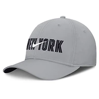 Men's Nike  Gray New York Yankees Primetime Rise Dri-FIT Flex Hat